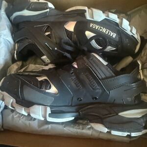 Balenciaga Kids Black Sneakers